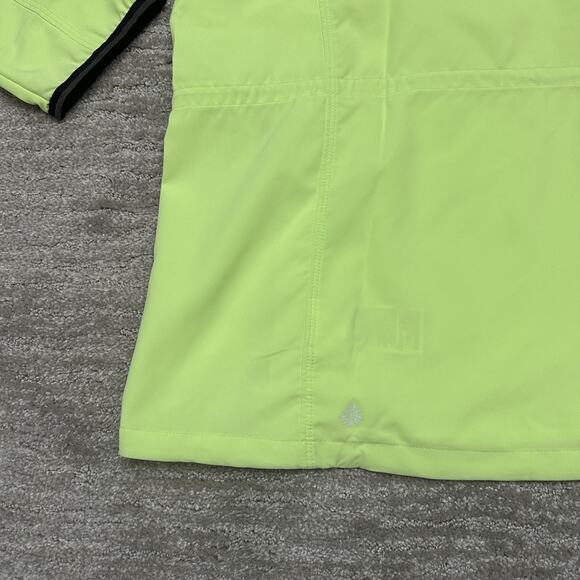 Athleta Jacket Womens XL Green Neon Bright Hooded Full Zip Windbreaker Running - Picture 8 of 16